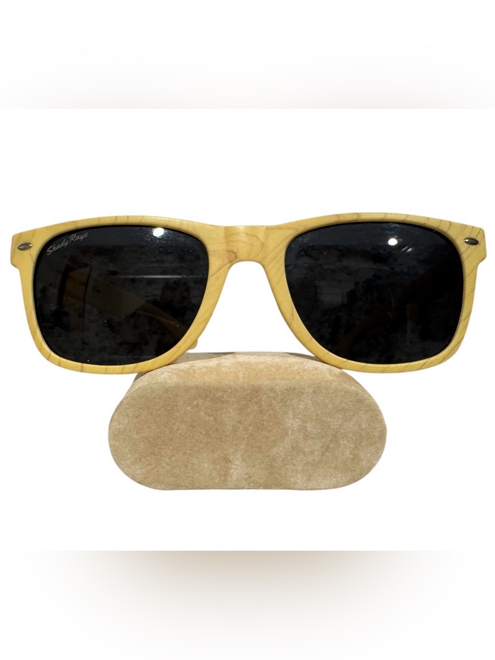 Shady Rays Classic Sunglasses Light Woodgrain 11th Anniversary Polarized